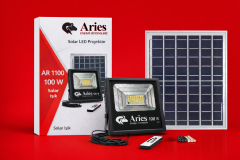 100W Güneş Enerjili Paneli Ayrı Profesyonel Projektör