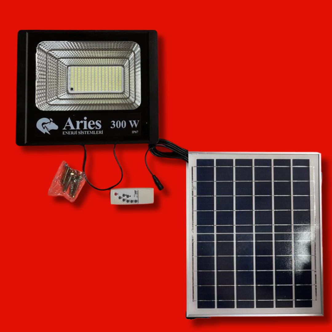 300W  Güneş Enerjili Paneli Ayrı Profesyonel Projektör