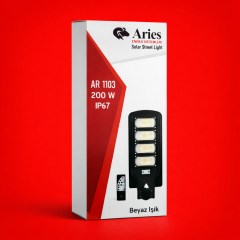 200W Güneş Enerjili Profesyonel Sokak Aydınlatma