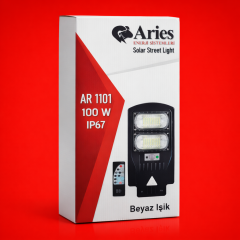 100W Güneş Enerjili Profesyonel Sokak Aydınlatma