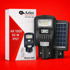 50W Güneş Enerjili Profesyonel Sokak Aydınlatma