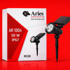 50W GÜNEŞ ENEREJİLİ ÇİM KAZIK ARMATÜR