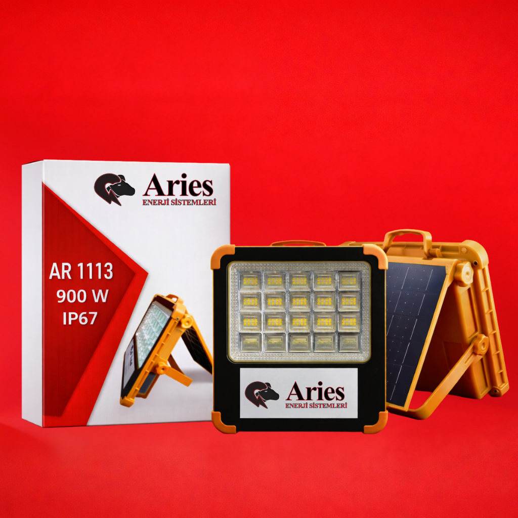 GÜNEŞ ENERJİLİ PROFESYONEL 900W PROJEKTÖR