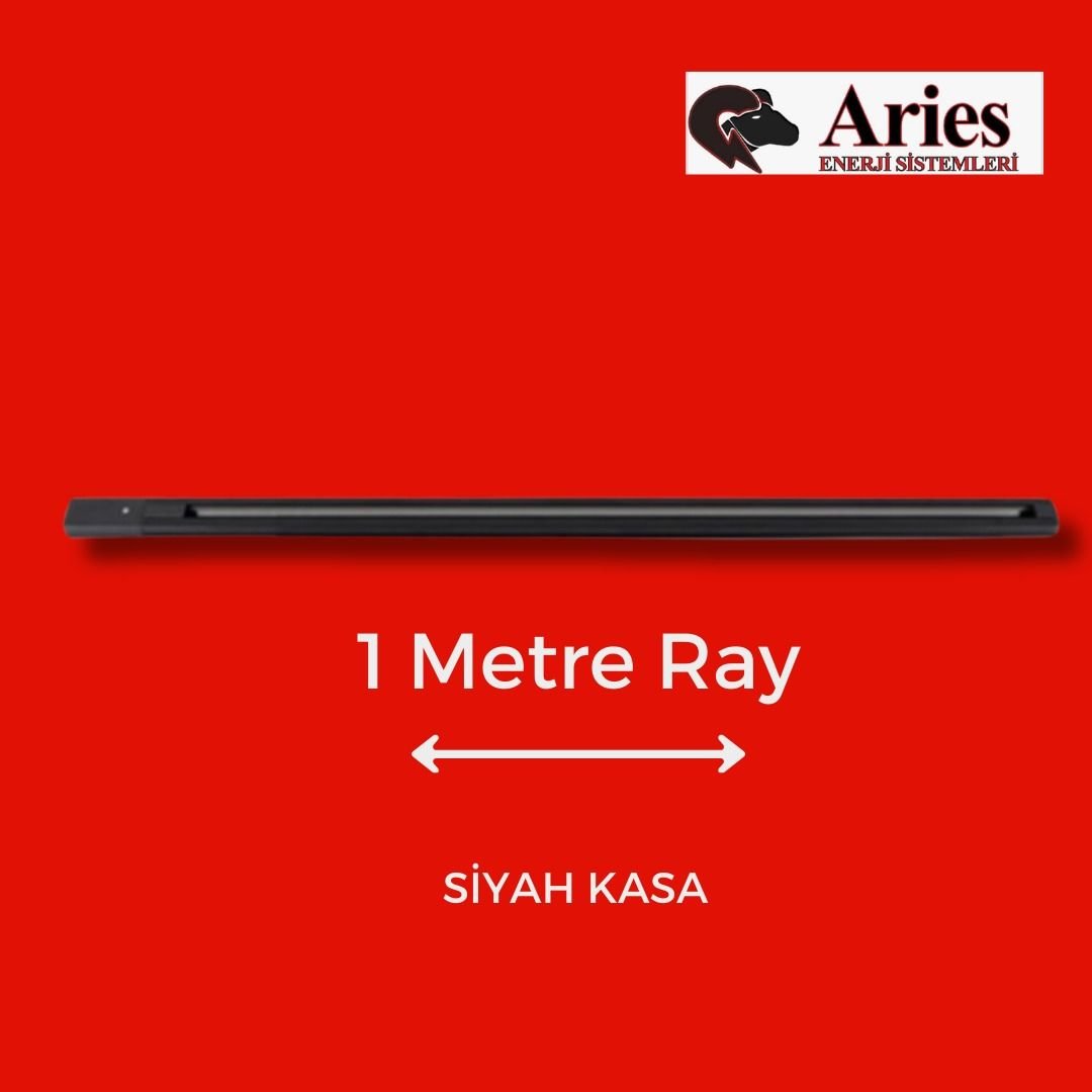 1 METRE RAY SİYAH KASA