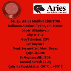 ARİES MARİN LİGHTİNG SU ALTI 4 LED AYDINLATMA