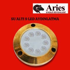 ARİES MARİN LİGHTİNG PİRİNÇ SU ALTI 9 LED AYDINLATMA