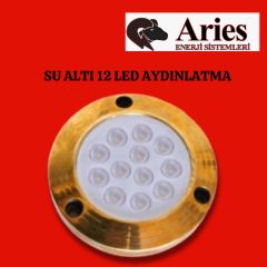 ARİES MARİN LİGHTİNG PİRİNÇ SU ALTI 12 LED AYDINLATMA