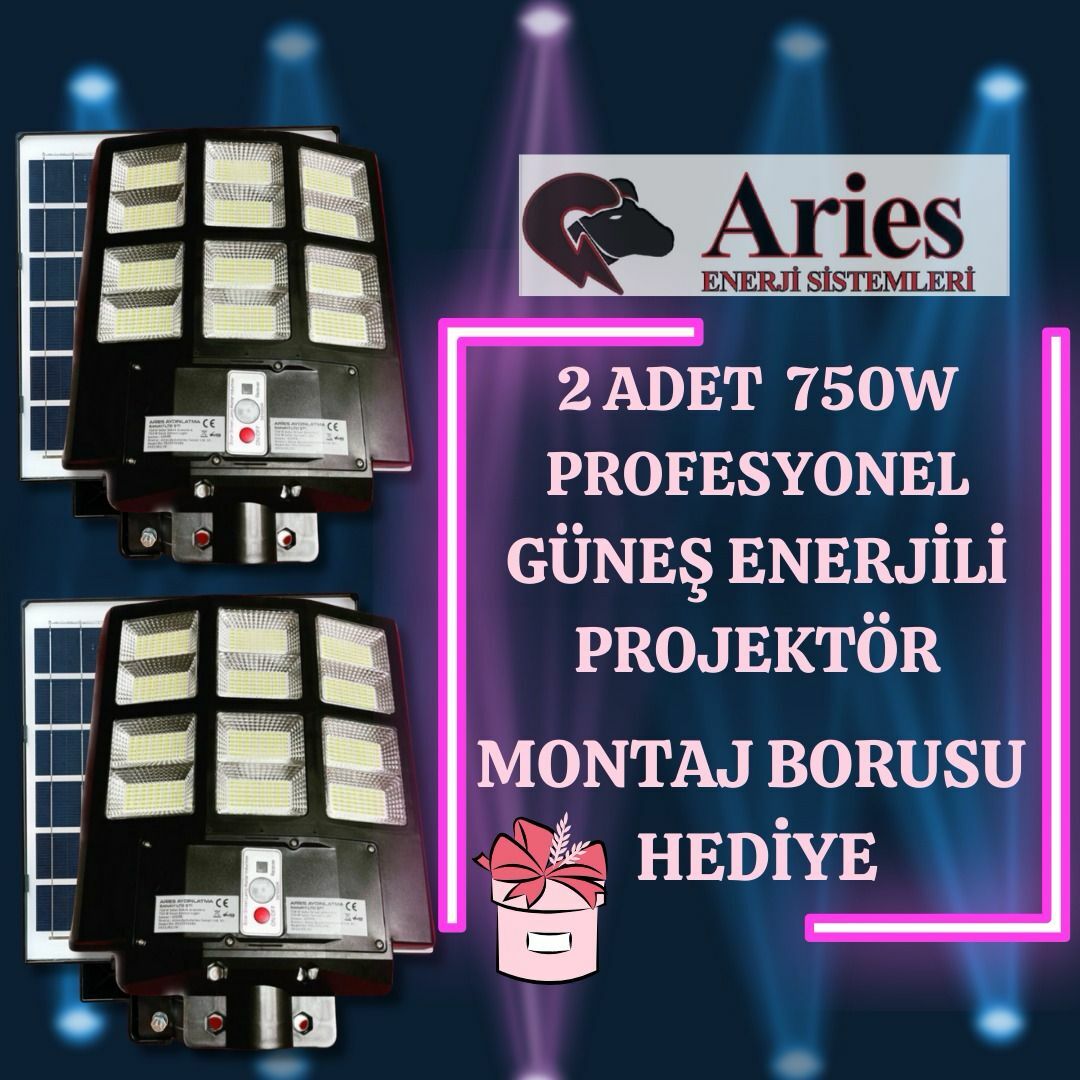GÜNEŞ ENERJİLİ ARİES MARKA 2 ADET 750W KAMPANYASI