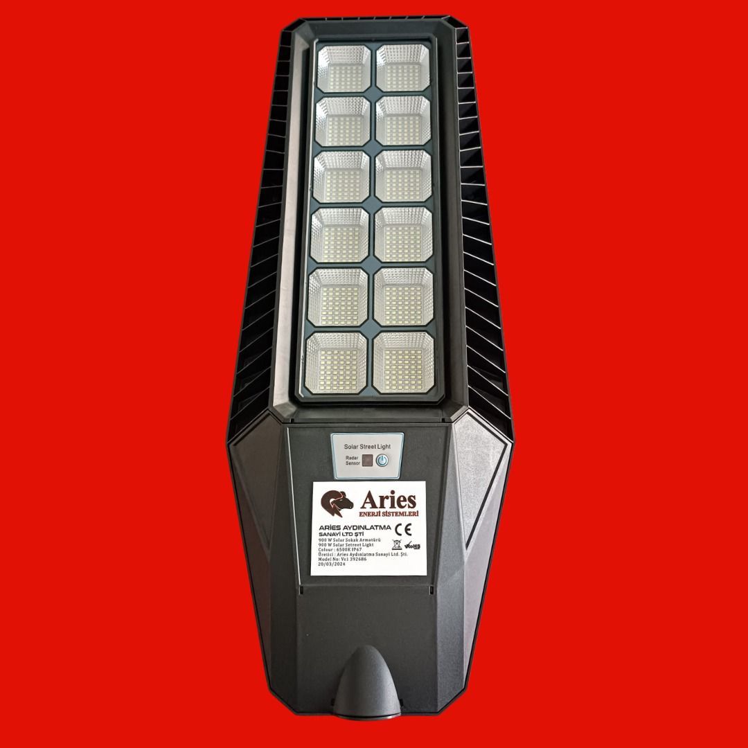 900W GÜNEŞ ENERJİLİ PROFESYONEL SOKAK AYDINLATMA