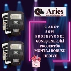 GÜNEŞ ENERJİLİ ARİES MARKA 2 ADET 50W KAMPANYASI