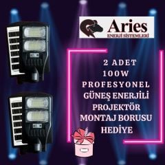 GÜNEŞ ENERJİLİ ARİES MARKA 2 ADET 100W KAMPANYASI