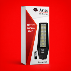 2000W Beyaz Işık Güneş Enerjili Profesyonel Sokak Aydınlatma