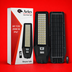 2000W Beyaz Işık Güneş Enerjili Profesyonel Sokak Aydınlatma
