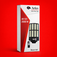 Ultra Profesyonel 2000W Beyaz Işık Güneş Enerjili Sokak Aydınlatma