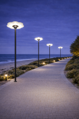 2500W Yuvarlak Profesyonel Güneş Enerjili Sokak Aydınlatması