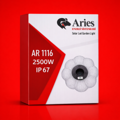 2500W Yuvarlak Profesyonel Güneş Enerjili Sokak Aydınlatması