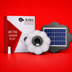 2500W Yuvarlak Profesyonel Güneş Enerjili Sokak Aydınlatması