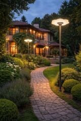 2500W Yuvarlak Profesyonel Güneş Enerjili Sokak Aydınlatması